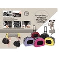 thumbnail image 2 of Pet Life B51BKMD Tough-Shell Wheeled Collapsible Final Destination Pet Carrier- Black - Medium, 2 of 2