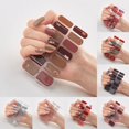 thumbnail image 4 of Semi Gel Nail Strips Patch Sliders Waterproof Gradient Color Full Cover X6C9, 4 of 9