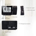 thumbnail image 4 of Yeacher Projection Alarm Clock for Bedroom with Thermometer Hygrometer Digital Project Ceiling Clock Dimmable LED Display with USB 180掳Rotable with Dual Alarms 12/24H Snooze, 4 of 8