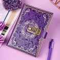 thumbnail image 4 of Meitianfacai Vintage B6 Notebook Password-protected Journal Lockable Diary Notebook Student Stationery B6 Size Journal Notebook Style Password Diary Locking N, 4 of 7
