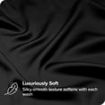 thumbnail image 3 of Bare Home Bamboo Sheet Set - Made from Rayon Fibers - Deep Pockets - 4 Piece - Queen, Black, 3 of 7