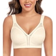 thumbnail image 1 of Curyon Women's Minimizer Bra Comfort Non Padded Wireless Full Figure Plus Size Bras,48C, 1 of 6