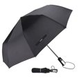 thumbnail image 2 of TradMall Travel Umbrella Windproof with 46 Inches Large Canopy 10 Reinforced Fiberglass Ribs Ergonomic Handle Auto Open & Close, Black, 2 of 4