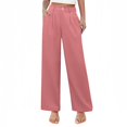 thumbnail image 1 of 6 Month Rompers Softball Girl Girls High Waisted Wide Leg Pants Summer Solid Color Button Down Casual Trousers With Pockets Comfortable And Stylish For Teens And Juniors, 1 of 6