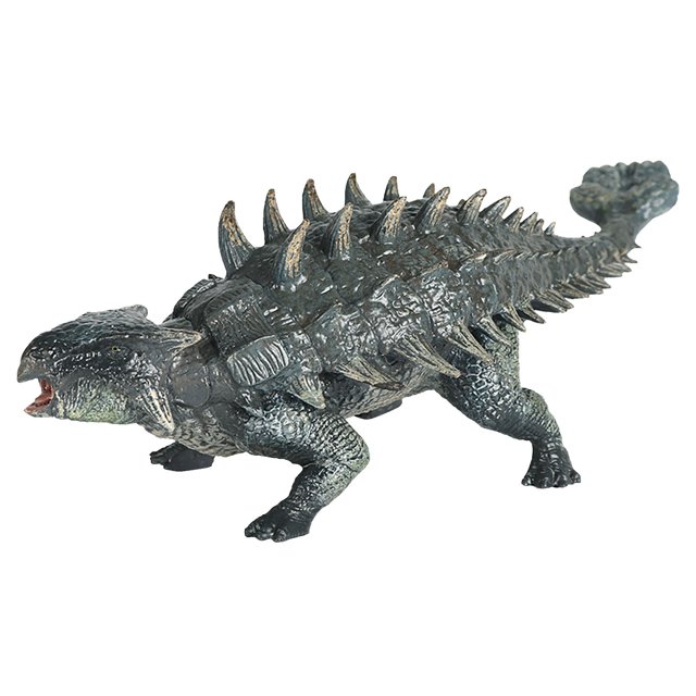Modèle de Dinosaure Figurine Solide Peinte à la Main pour Exposition de Collection en Matériau Plastique Multicolore
