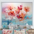 thumbnail image 1 of Designart Romantic Landscape Oversized framed wall art decor, Romantic Landscape framed wall Art, Abstract Romantic Flowers composition , Multi-Color Traditional White Framed Wall Art, 1 of 5