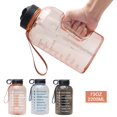 thumbnail image 4 of Bouteille d'Eau de 2200 ml Grande Capacité Sport Extérieur Gobelet Portable avec Poignée Sangle pour Camping Randonnée, 4 of 6