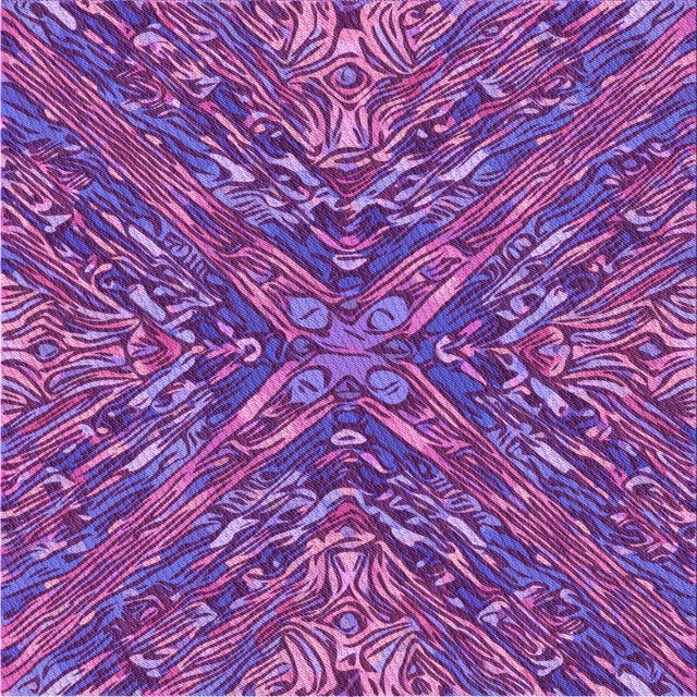 Ahgly Company Tapis d'Intérieur Lavable en Machine Carré Transitionnel Magenta Foncé Violet, 7 Pieds Carré