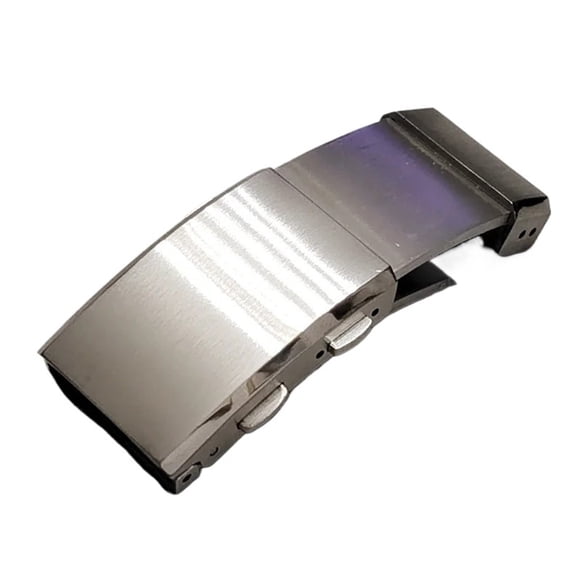 WANGQ Adjustable Slide Buckle 18 20 22mm for Seiko Double Safety Lock Stretchable Clasp Diving Men Women Watch Band Accessories