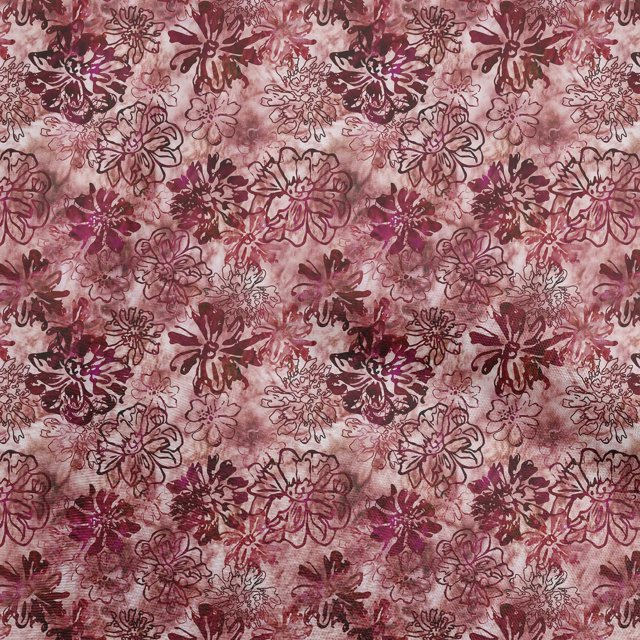 oneOone Viscose Jersey Maroon Fabric Abstract Floral Sewing Craft Projects Fabric Prints By Yard 60 Inch Wide