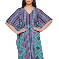 thumbnail image 4 of Moomaya Caftan pour Femmes Grande Taille Tenue d'Été Sortie de Plage Kimono Robe Caftan, 4 of 6