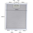 thumbnail image 4 of Bgsha 2Pcs Grease Filter Cooker Hood Filters Metal Mesh Extractor Vent Filter Aluminized Grease 300 X 250mm Kitchen Range Hood Filters, 4 of 9