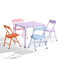 thumbnail image 2 of Maison Classique Kids Folding Table and Chairs Set, Set of 5 – Pastel, 2 of 8
