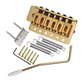 thumbnail image 2 of Zinc Guitar Bridge Saddle Replacement Set for Electric Guitar - Gold, as, 2 of 8