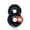 Number 8, variant on Goleeg Glitter Black Birthday Candle, Number 5 Cake Candles, Birthday Candles for Cake Topper Decoration