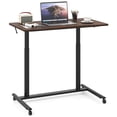 thumbnail image 1 of Costway Bureau Debout Mobile avec Roues Verrouillables et Cadre en Aluminium, Bureau Roulant pour Ordinateur Portable, 1 of 10