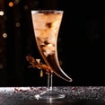 thumbnail image 1 of Maoww Calice en Verre en Forme de Lune pour Cocktail, Gobelet pour Martini, Cocktail, Champagne, 1 of 9