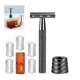 thumbnail image 1 of XYCCA Jodial Razor - Safety Edge Razor for Women and Men, with 5 Platinum Coated Double Edge Safety Razor Blades, Reusable Metal Razors for a Smooth Shave-0721, 1 of 4