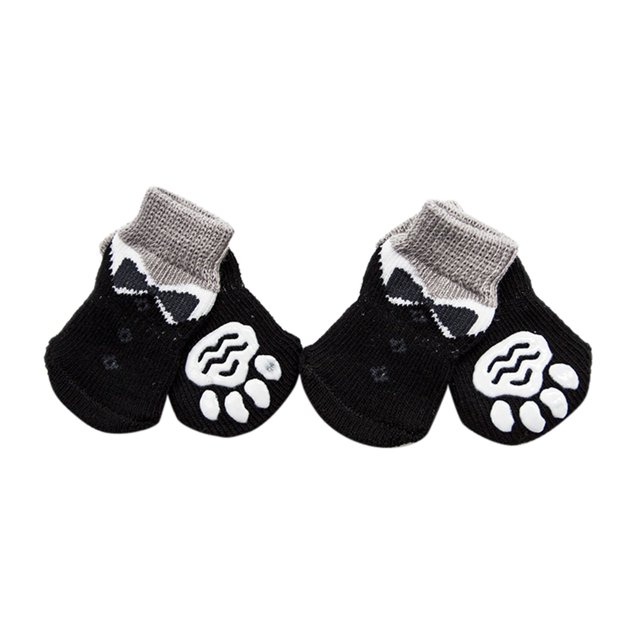 Pet Indoor Anti-slip Socks Dogs Cats Paw Protection Traction Silicone Gel