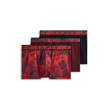 Jockey Men's Active Microfiber 2.5" Trunk - 3 Pack