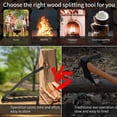 thumbnail image 4 of Wall Mounted Kindling Splitter, Non Break Efficient Chopping Portable Safe Wood Kindling Splitter Carbon Steel Rustproof  for Yard, 4 of 7