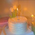 thumbnail image 3 of relayinert Bougies Colorées Courbées Plaquées Or pour Gâteau d'Anniversaire, 3 of 9