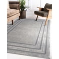 thumbnail image 1 of LaDole Rugs 9x12 ft Modern Premium Area Rug | Bordered Large Carpet For Bedroom, Living Room, Home Office, Indoor Floor Décor | Beige Cream, 1 of 5