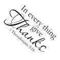 thumbnail image 4 of MasteelfCA In Everything Wall Decal 1 Thessalonians 5 18 Bible Scripture Religious Wall Decor Quote For Home Wall Art Sticker Sayings, 4 of 8