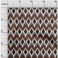 thumbnail image 1 of oneOone Tissu Viscose Georgette Imprimé Géométrique Ikat au Mètre 42 Pouces de Large, 1 of 4