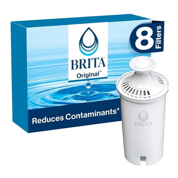 Brita Standard Filtre à Eau pour Pichets et Distributeurs, Sans BPA, Réduit les Impuretés de Cuivre, de Cadmium et de Mercure, Dure Deux Mois Ou 40 Gallons, en
