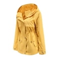 thumbnail image 4 of Manteau d'Hiver pour Femmes, Manteau de Pluie Uni, Manteaux d'Extérieur Imperméables, Imperméable à Capuche, Coupe-Vent, Manteaux d'Hiver pour Femmes en Liquidation, 4 of 9