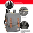 thumbnail image 2 of Mistaha Large Capacity Computer Backpack Fashion Business Bag Outdoor Leisure Travel Bag Set with External, 2 of 8