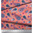 thumbnail image 2 of Soimoi Polyester Crepe Fabric Artistic Paisley Fabric Prints by Yard 42 Inch Wide, 2 of 3
