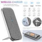 TopLLC W16 Desktop With 15W Smart Coil Fast Wireless Charger For 12