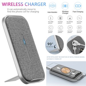 TopLLC W16 Desktop With 15W Smart Coil Fast Wireless Charger For 12