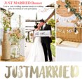 thumbnail image 1 of Paper JUSTMARRIED Banner,JUST MARRIED Banner Bunting Bunting Letter Banner JUSTMARRIED Banner Innovative Solution, 1 of 10