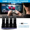 thumbnail image 2 of Station de Charge à 4 Ports pour Console de Jeu WII (Noir Sans Batterie), 2 of 8