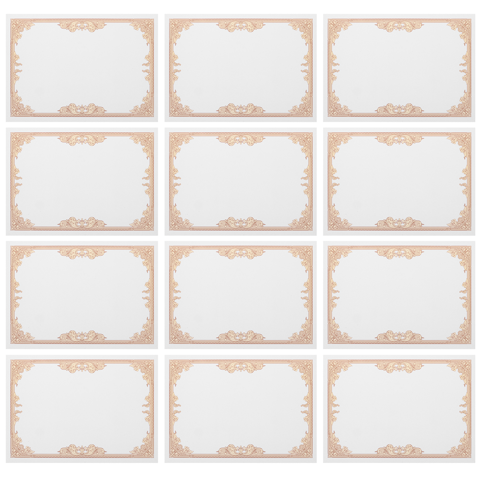 Golden Certificate Paper for Printing with Smooth Writing Experience Ideal for Lab Use 30pcs