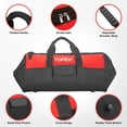 thumbnail image 3 of TOPEX 24 Inch Tool Bag, Multi-pocket Tool Organiser, Roomy Storage Space Tool Tote Bag with Padded Handle and Adjustable Shoulder, for home and workshop, 3 of 10