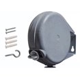 thumbnail image 1 of Retractable Clothesline 49.2ft Length 30lbs Load Bearing Wall Mounted Clothes Line Single Line Clothesline Silver Gray, 1 of 6
