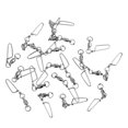 thumbnail image 2 of 20 Pcs Fishing Coastlock Bea Swivel Fishing Accessories , 0#, 2 of 7