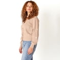 thumbnail image 3 of Devoted Knit Button-Up Cardigan with Floral Details, 3 of 5