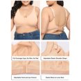 thumbnail image 3 of Labymos Women Plus Size Bra Full Coverage Wirefree Comfort Bralettes, 3 of 7
