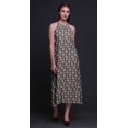thumbnail image 3 of Bimba Robe Dos Nu Géométrique d'Été pour Femmes, Col Halter, Plage, TG, 3 of 6