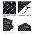 thumbnail image 2 of TOPTIE Pantalon de Chef de Cuisine pour Homme à Rayures Noires Style Cargo, 2 of 5