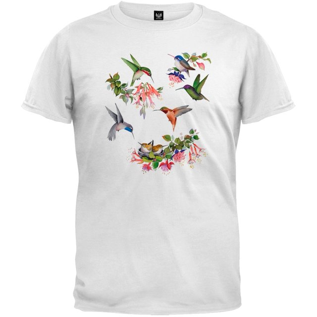 Hummingbirds T-Shirt Blanc of North America