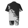 thumbnail image 5 of Ensembles d'Entraînement pour Femmes Mode Blouse à Col Rond T-Shirts à Manches Courtes Shorts Ensembles de Tenue Décontractée Ensembles 2 Pcs en Liquidation, 5 of 5