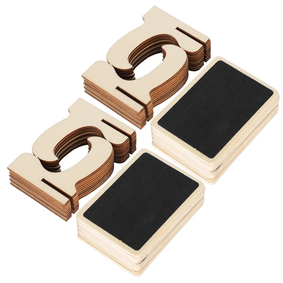 Wood Mini Chalkboard Signs, Reused and Practical Message Board Signs, for Plant Decoration Sign,Food Label weddings birthday parties