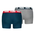 thumbnail image 2 of PUMA Men Boxer Trunks, 2-Pack - Everyday Basic Boxers 2P, Cotton Stretch, Solid Colour Blue/Grey L (Large), 2 of 7