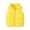 Yellow, variant on Jovati Christmas Sleeveless Hoodless Padded Vest for Kids, Nylon Windproof Thermal Insulated Outerwear, Solid Color Zip Front, Lightweight for Boys and Girls, 2-9 Years